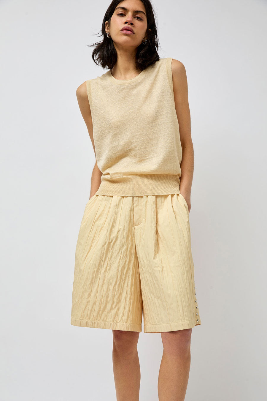 KkCo Rivet Shorts in Butter