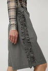 KkCo Ruffle Scoria Short in Black Plaid