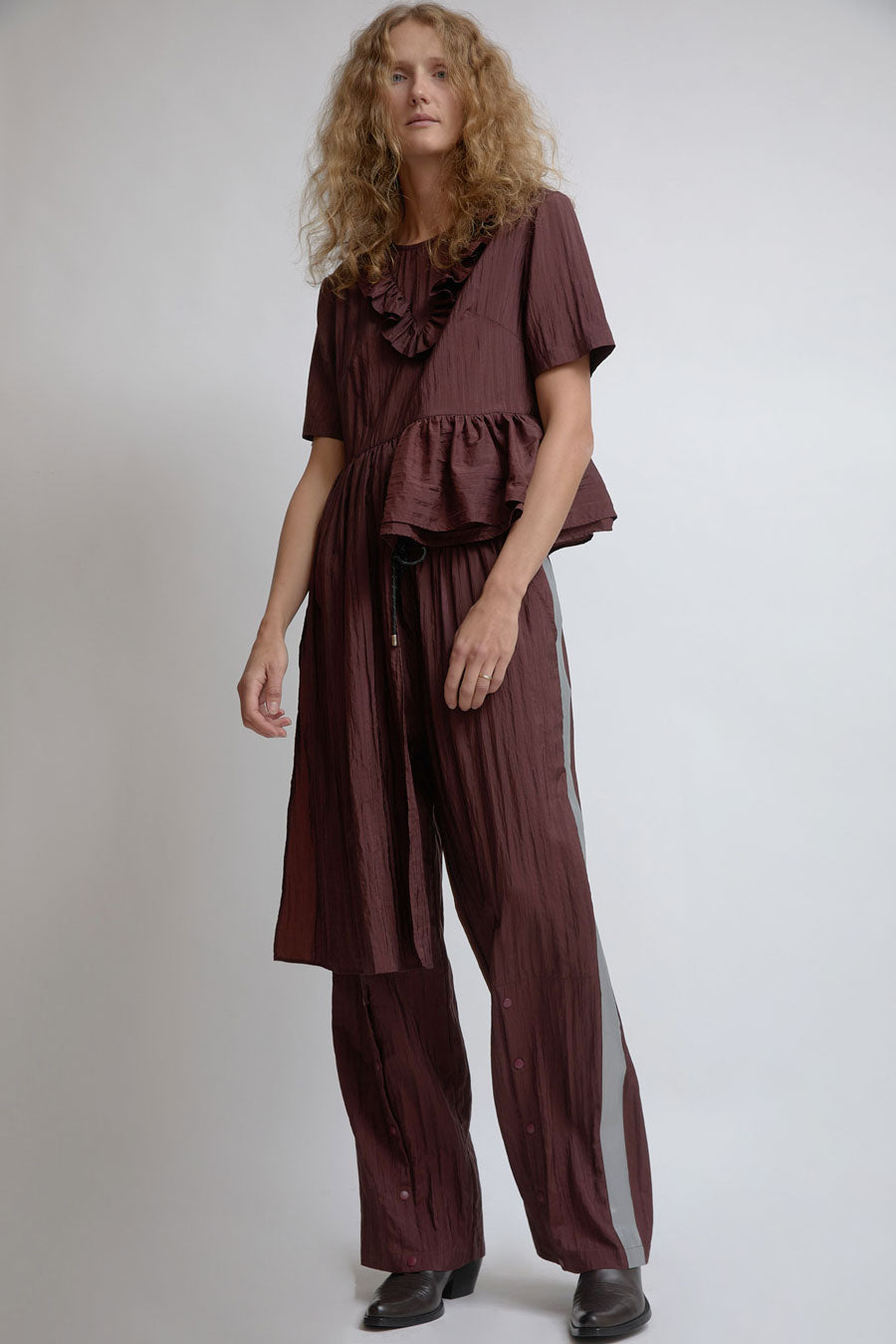 KkCo Split Track Pant in Auburn