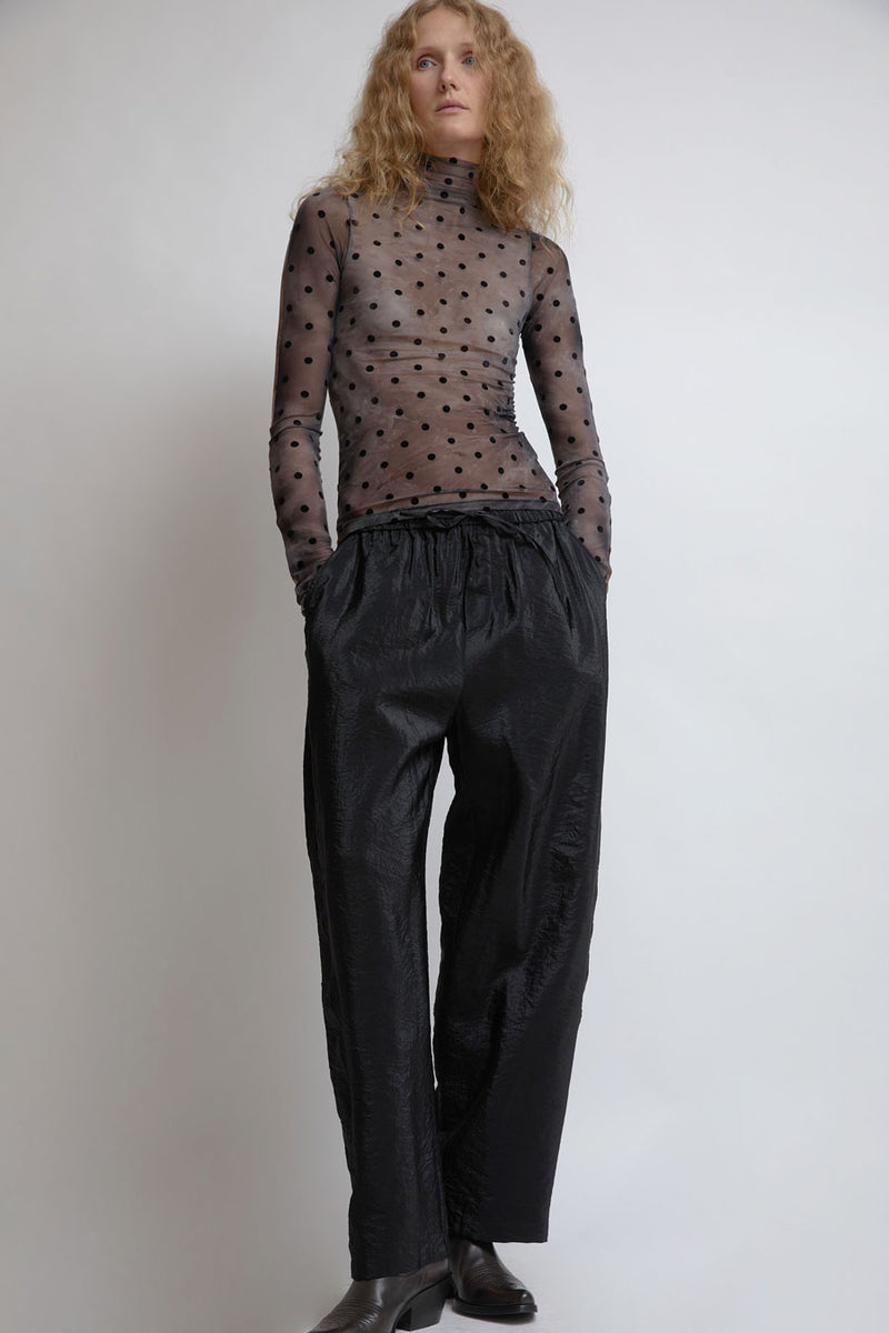 KkCo Split Turtleneck in Black and Brown