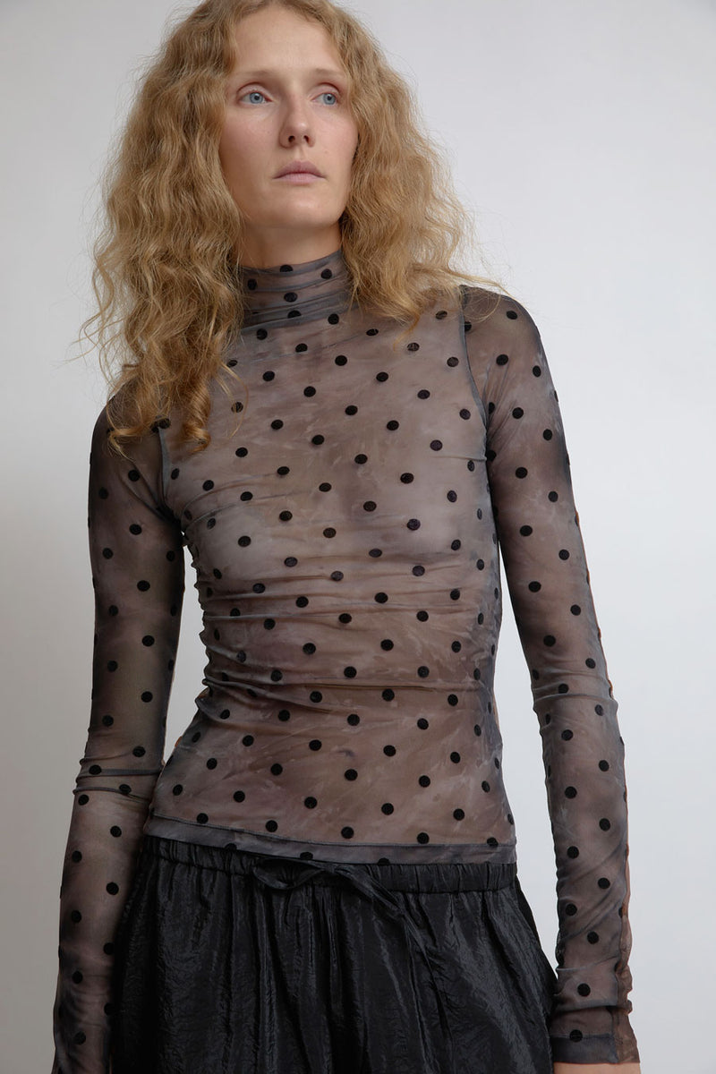 KkCo Split Turtleneck in Black and Brown