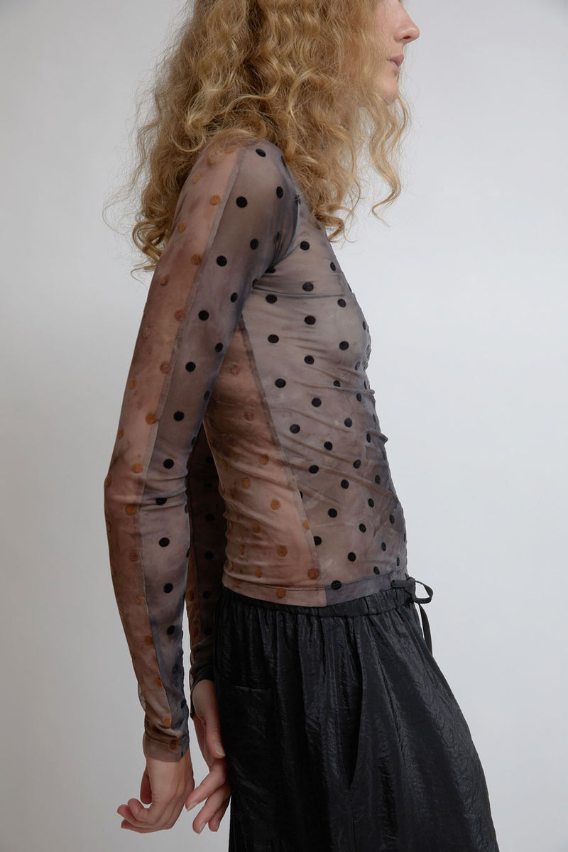 KkCo Split Turtleneck in Black and Brown