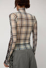 KkCo Split Turtleneck in Mixed Plaid