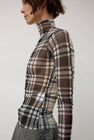 KkCo Split Turtleneck in Mixed Plaid