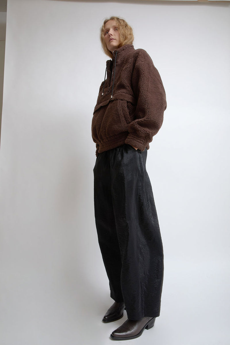 KkCo Trail Double Mockneck in Mud Sherpa