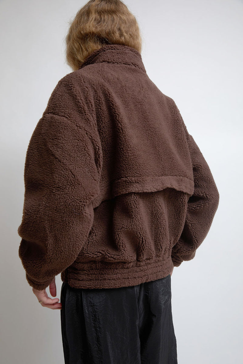 KkCo Trail Double Mockneck in Mud Sherpa