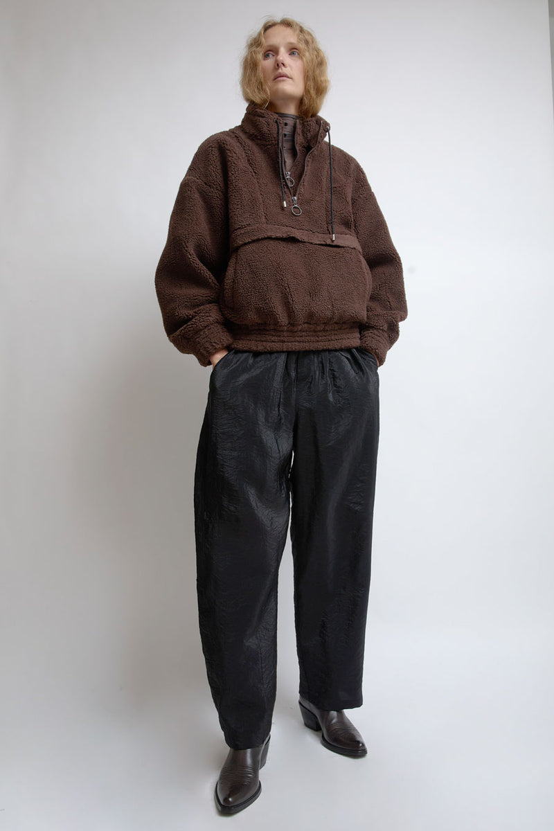 KkCo Trail Double Mockneck in Mud Sherpa