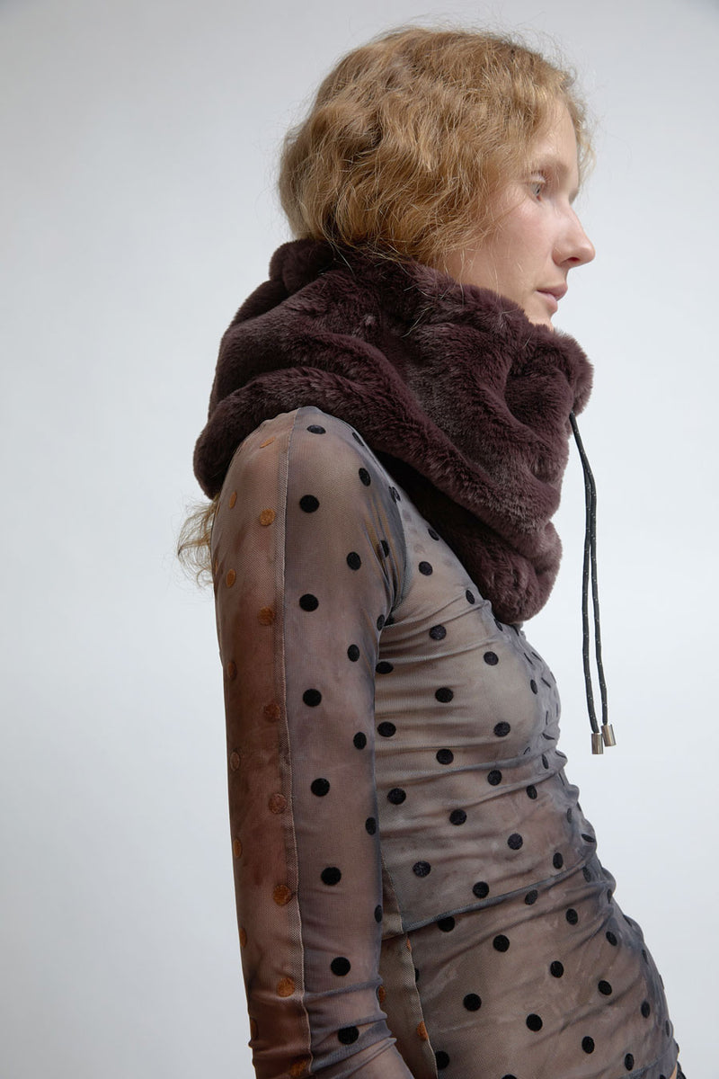 KkCo Tube Scarf in Chocolate