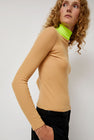 La Fetiche Frederique in Camel and Neon Yellow