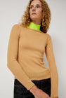 La Fetiche Frederique in Camel and Neon Yellow