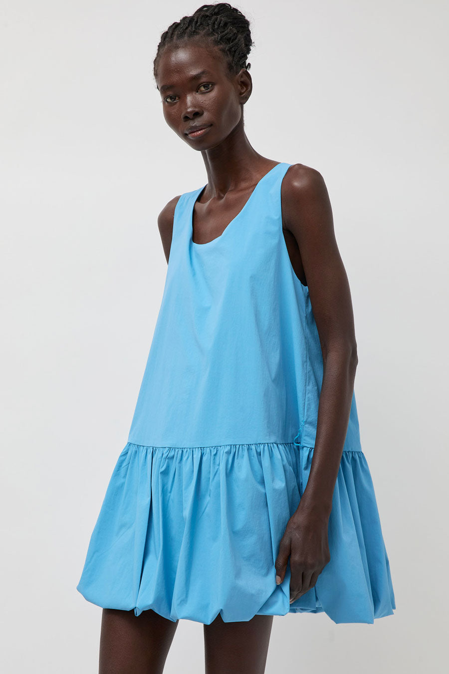 La Piscine Puffy Dress in Light Blue