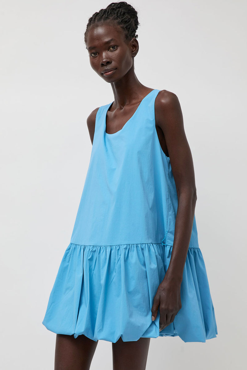 La Piscine Puffy Dress in Light Blue