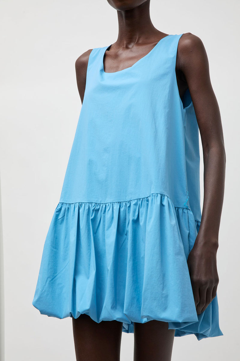La Piscine Puffy Dress in Light Blue