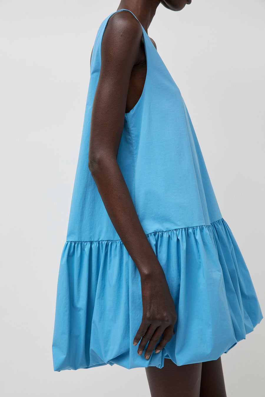 La Piscine Puffy Dress in Light Blue