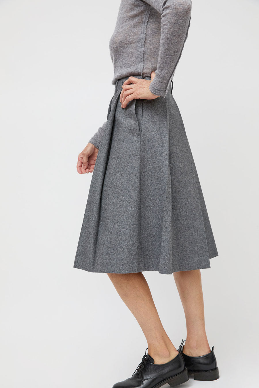 La Piscine Skirt in Medium Grey
