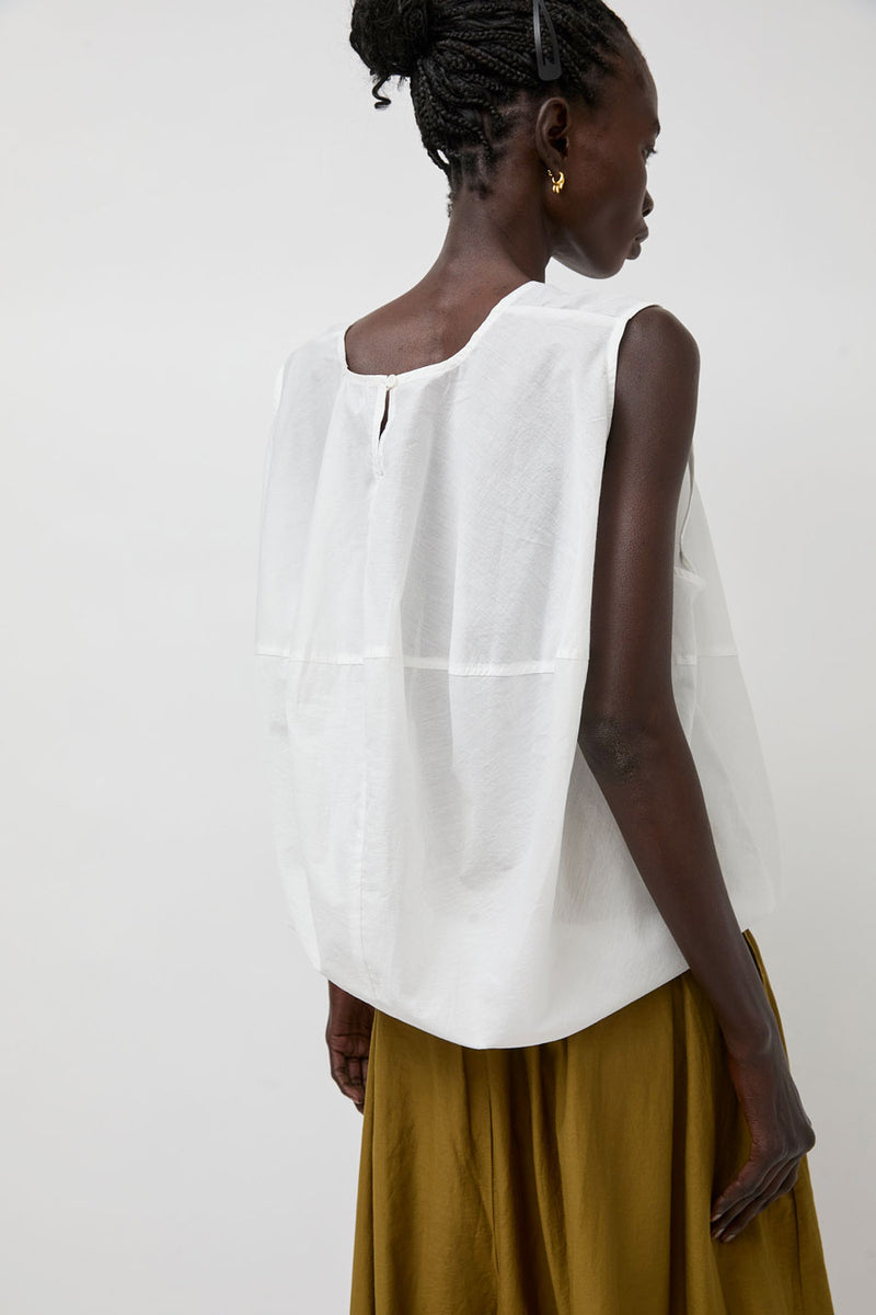 La Piscine Volume Top in Off White