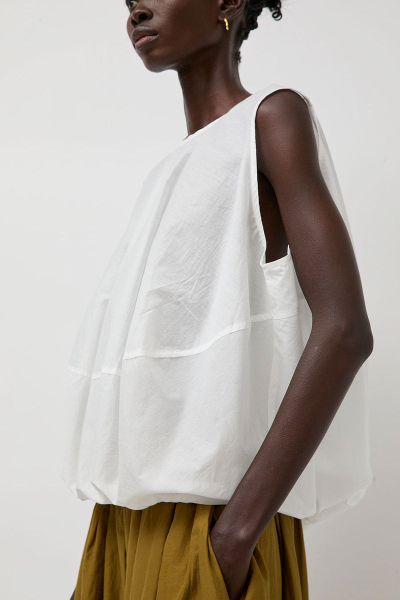 La Piscine Volume Top in Off White