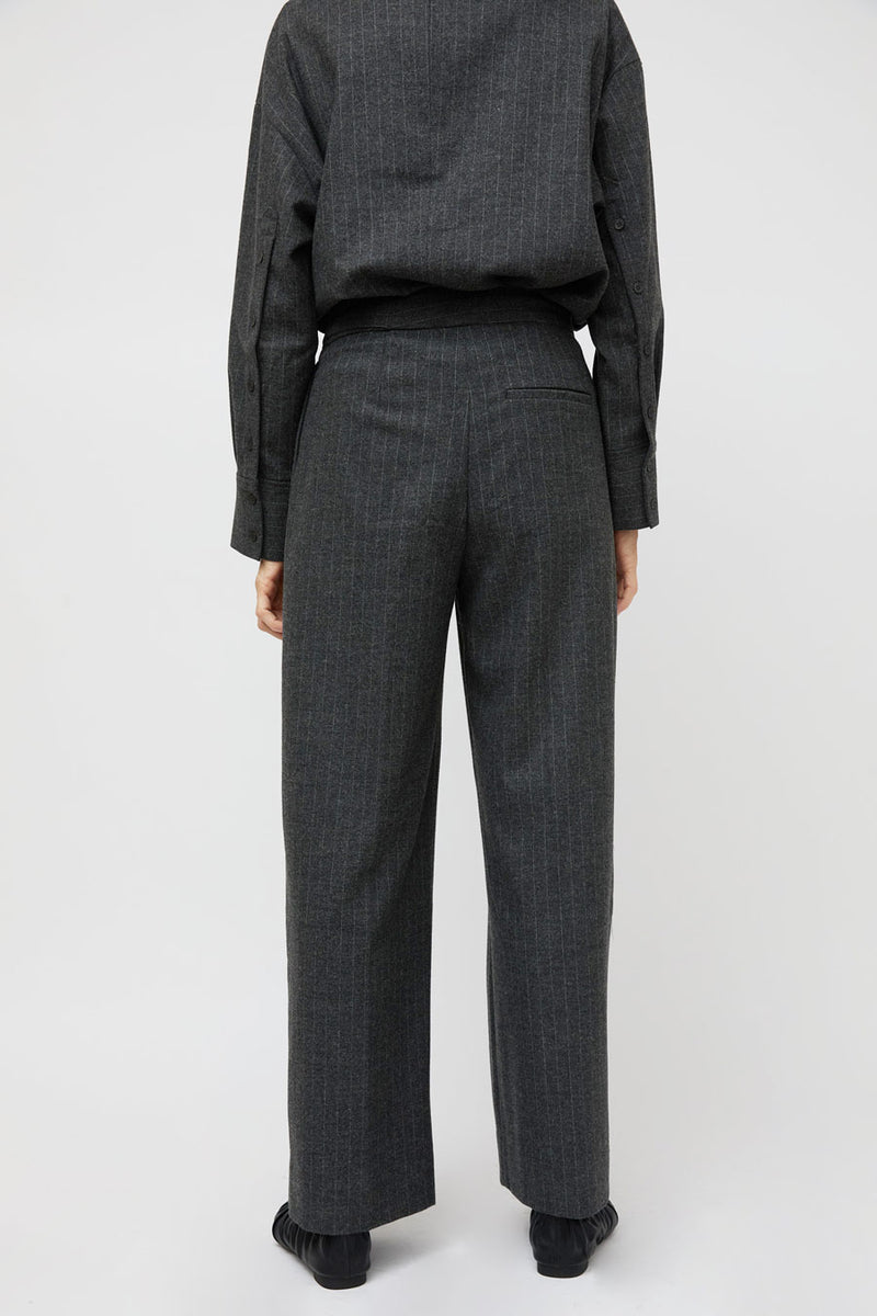 La Piscine Wrap Pants in Dark Grey