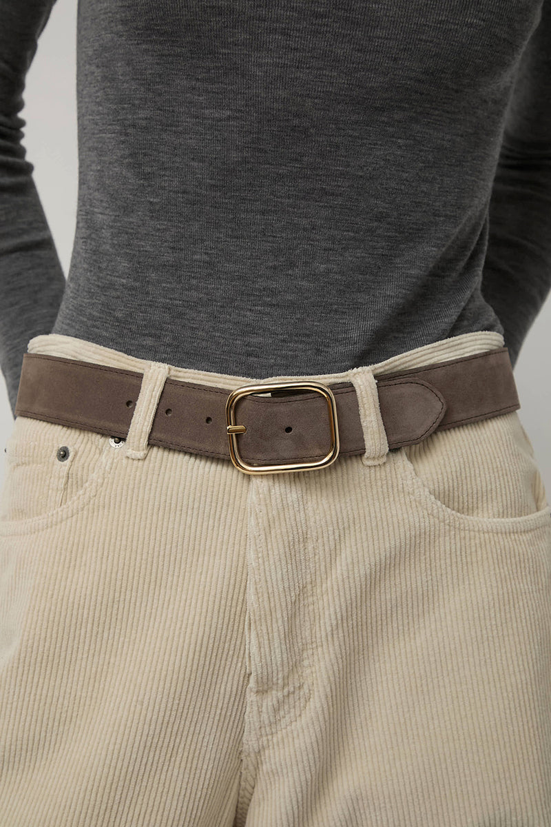 Herbert Frere Soeur La Vice-Versa Bi-Mat Belt in Choco and Almond