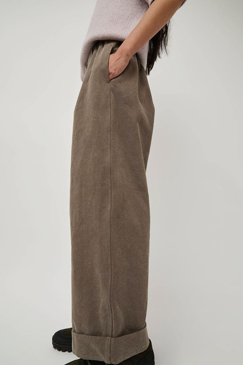 Lauren Manoogian Canvas Trouser in Washed Cinder