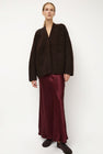 Lauren Manoogian Double Face Cardigan in Merlot