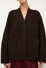Lauren Manoogian Double Face Cardigan in Merlot