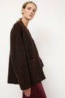 Lauren Manoogian Double Face Cardigan in Merlot