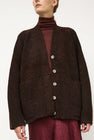 Lauren Manoogian Double Face Cardigan in Merlot