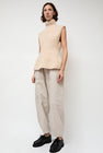 Lauren Manoogian Handknit Peplum Shell in Alabaster