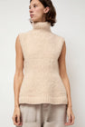 Lauren Manoogian Handknit Peplum Shell in Alabaster