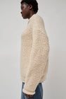 Lauren Manoogian Handknit Purl Rollneck in Alabaster