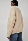 Lauren Manoogian Handknit Purl Rollneck in Alabaster