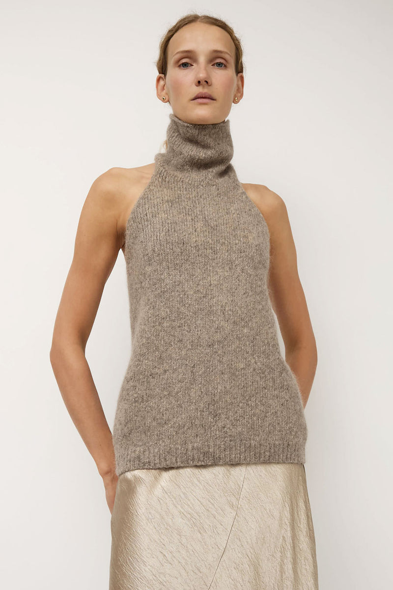 Lauren Manoogian Loft Halter Top in Ash