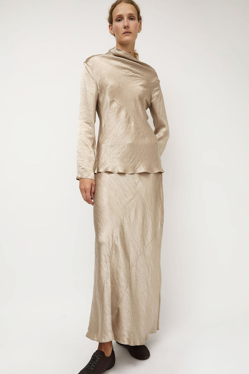 Lauren Manoogian Luster Top in Champagne
