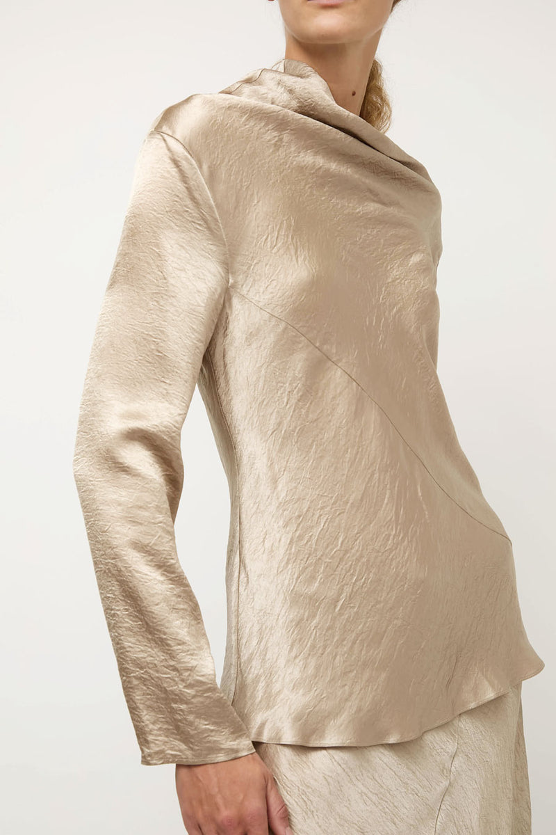 Lauren Manoogian Luster Top in Champagne