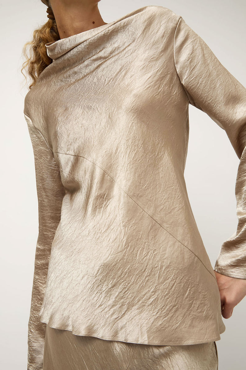 Lauren Manoogian Luster Top in Champagne