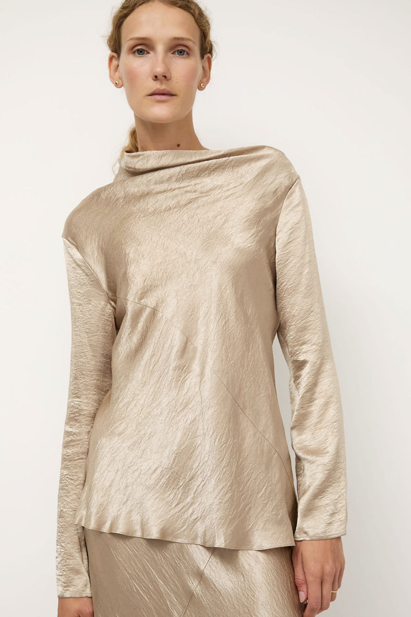Lauren Manoogian Luster Top in Champagne