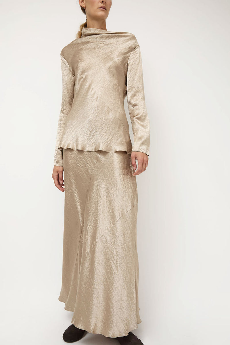 Lauren Manoogian New Luster Skirt in Champagne
