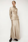 Lauren Manoogian New Luster Skirt in Champagne