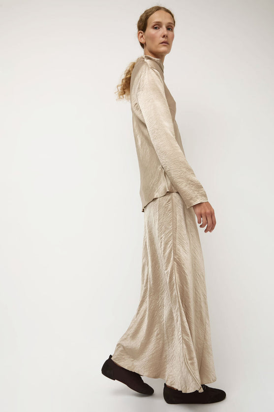 Lauren Manoogian New Luster Skirt in Champagne
