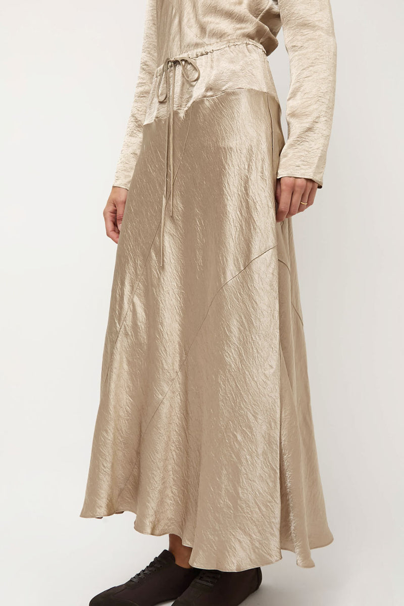 Lauren Manoogian New Luster Skirt in Champagne