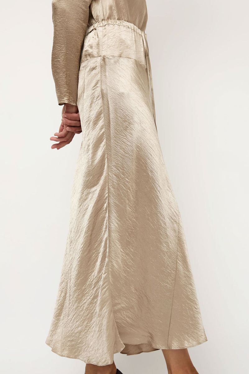 Lauren Manoogian New Luster Skirt in Champagne