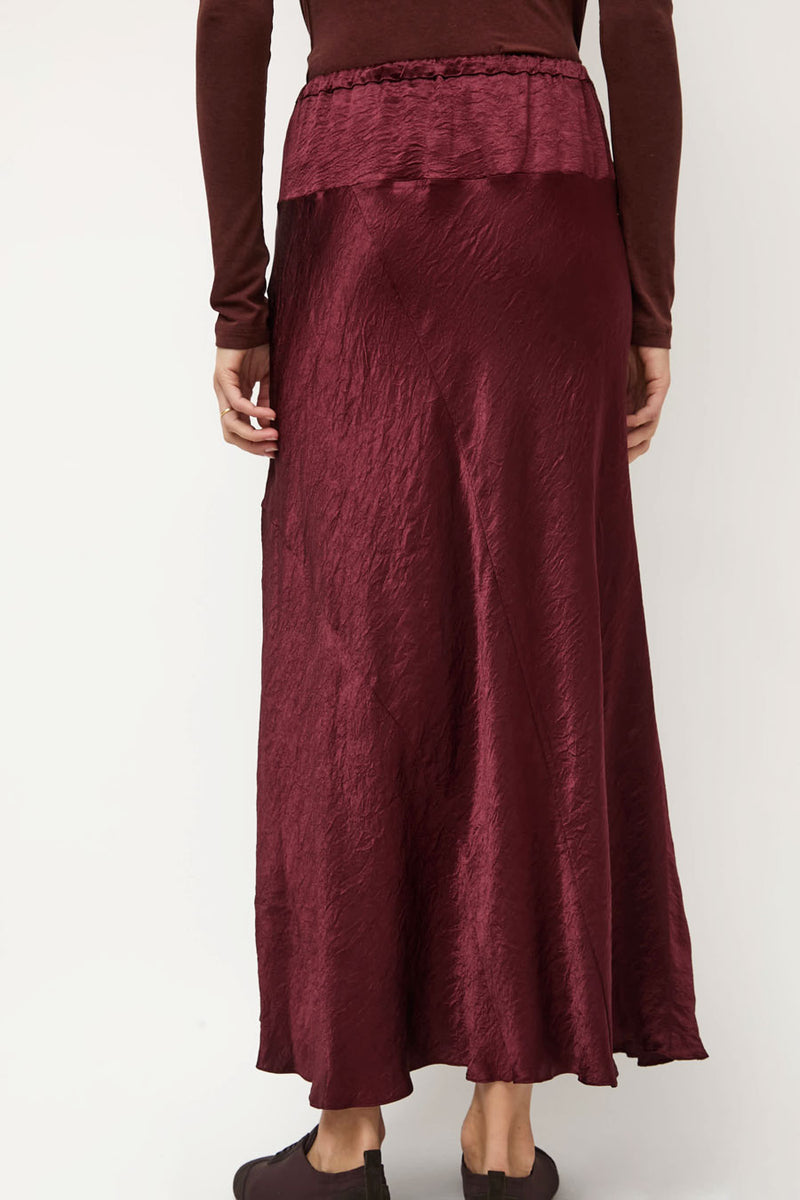 Lauren Manoogian New Luster Skirt in Merlot