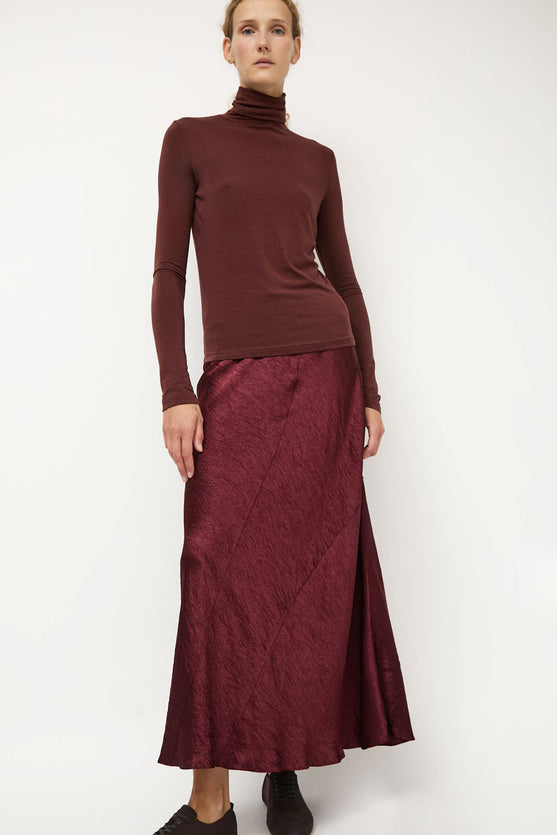 Lauren Manoogian New Luster Skirt in Merlot