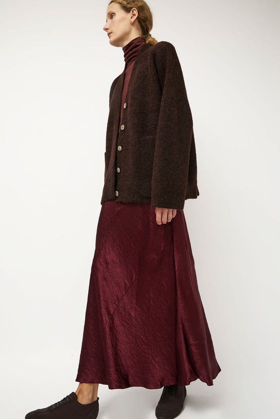 Lauren Manoogian New Luster Skirt in Merlot