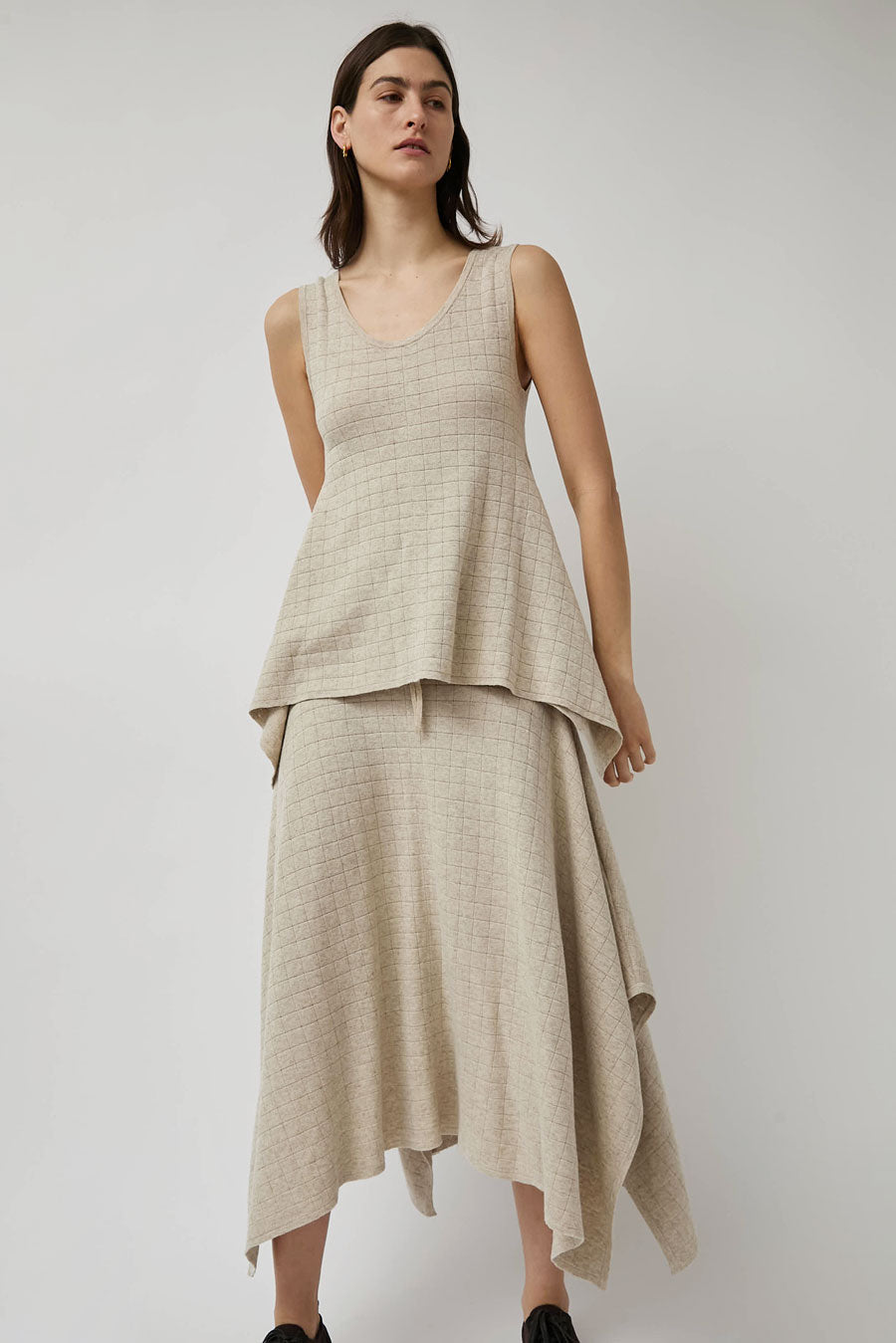 Lauren Manoogian Planes Skirt in Flax