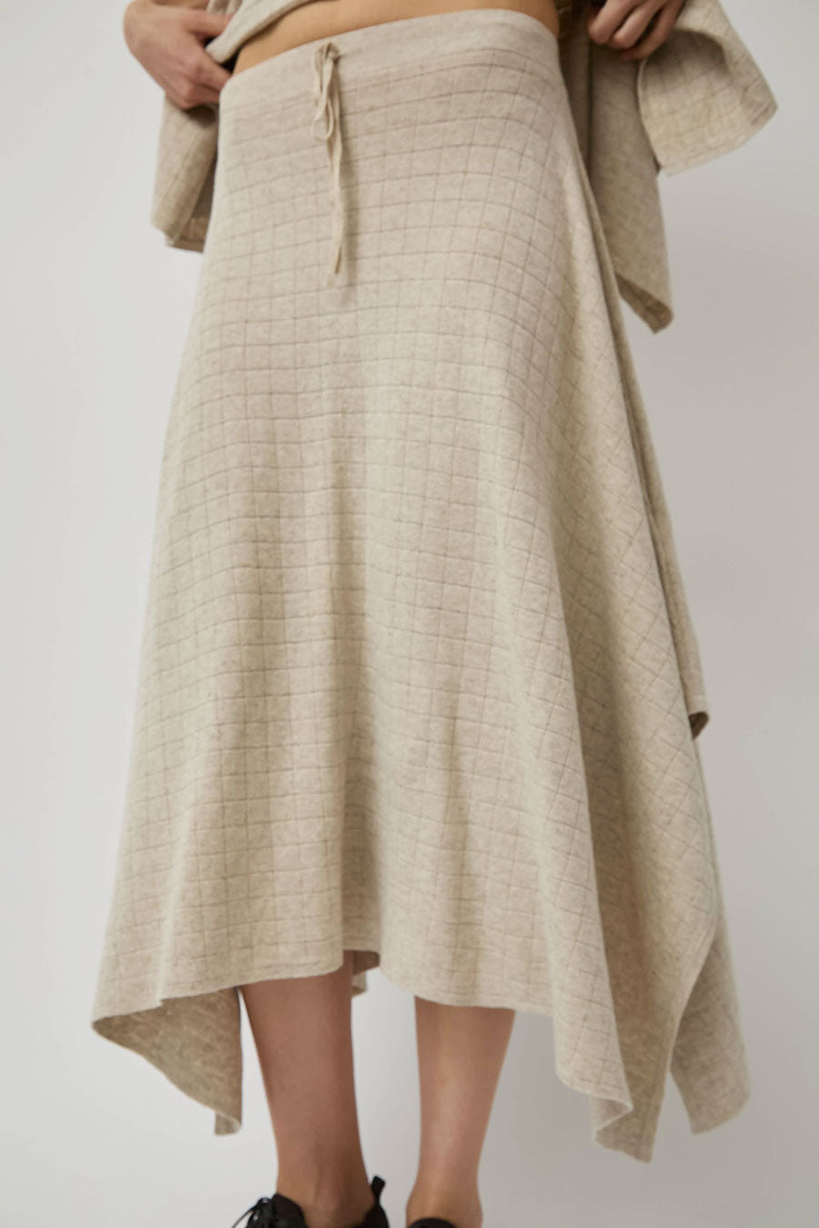 Lauren Manoogian Planes Skirt in Flax