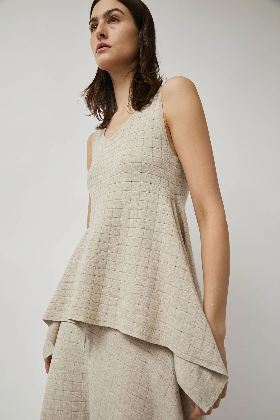 Lauren Manoogian Planes Tank in Flax