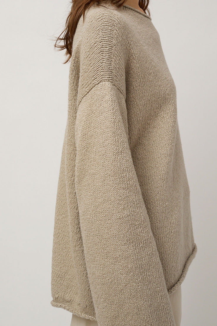 Lauren Manoogian Roving Rollneck in Cement