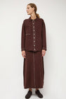 Lauren Manoogian Stitch Skirt in Merlot